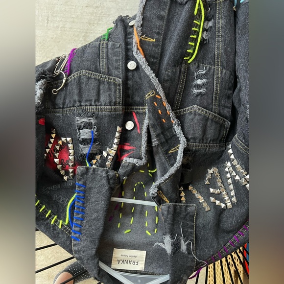 FRANKA Denim House - Oversized Jean Jacket in Black Wash - Picture 5 of 6